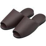 マツヨシスリッパ(抗菌パステル)前開 HP-45(12ソクイリ) ブラウン 松吉医科器械