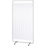 防炎カーテンスクリーン HI-S(90X41X178CM) ホワイト 西村製作所