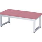 ロビーチェアー RF-12(1200X480X400) コーラルピンク ニシキ工業