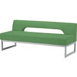 ロビーチェア RD-15(1500X620X620) カーキグリーン ニシキ工業