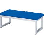 ロビーチェアー RF-12(1200X480X400) コバルトブルー ニシキ工業