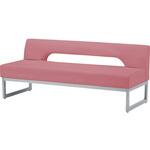 ロビーチェア RD-15(1500X620X620) コーラルピンク ニシキ工業