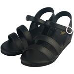 2バンドサンダル L(23.5-24.0CM) ブラック ファーストレイト