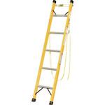 絶縁梯子1連梯子 電柱支え・巻き付けベルト付き 宣真工業