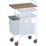 アプリワゴン(ダストボックス付) SN-AP005B(ブラウン) 松吉医科器械