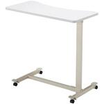 エコノミーベッドサイドテーブル TB-BST-0285(キャスター) ホワイト 松吉医科器械