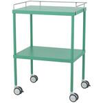 カラーセレクトワゴン(手摺付) MY-CSW01-GR(グリーン) 松吉医科器械