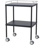 カラーセレクトワゴン(手摺付) MY-CSW01-BK(ブラック) 松吉医科器械