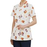 レディススクラブジャケット半袖 ANP039-41(メディカルガラ) M KAZEN