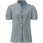 パフスリーブブラウス 619-25(シロXクロギンガム) L KAZEN