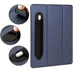 タッチペン 収納 ペンホルダー 粘着貼り付け式 PUレザー 黒 タブレットケース用 ペンカバー 取り出しやすい メディアカバーマーケット