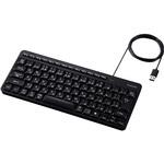 有線キーボード 静音 テンキーレス 日本語配列 USB接続(USB-A) AI起動キー搭載 排水機構 メンブレン エレコム