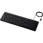 有線キーボード 静音 テンキー付き 日本語配列 USB接続(USB-A) AI起動キー搭載 排水機構 メンブレン エレコム
