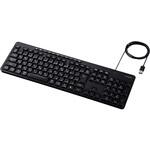有線キーボード 静音 テンキー付き 日本語配列 USB接続(USB-A) AI起動キー搭載 排水機構 メンブレン エレコム