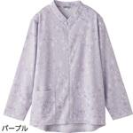 820598 ロングファスナーTシャツパープルLL ケアファッション