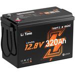 LiTime 12V320Ah Mini Bluetooth付きリン酸鉄リチウムイオンバッテリー LiTime