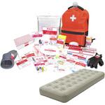 防災士監修 防災バッグ 30点 ポンプ付き エアベッドセット YAMAZEN(山善)