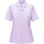 半袖リボンブラウス 19号 ESB878-59(ピンク) カーシーカシマ