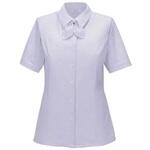 半袖リボンブラウス 19号 ESB878-57(パープル) カーシーカシマ