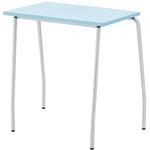 樹脂天板パーソナルテーブル(固定脚) TT-16F-BU(ブルー) ノーリツイス