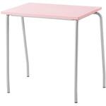 樹脂天板パーソナルテーブル(固定脚) TT-16F-PK(ピンク) ノーリツイス