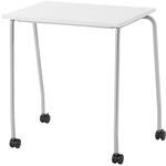 樹脂天板パーソナルテーブル(キャスタ TT-16K-WH(ホワイト) ノーリツイス