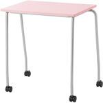 樹脂天板パーソナルテーブル(キャスタ TT-16K-PK(ピンク) ノーリツイス