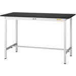 耐薬品ケミテクト天板ラボテーブル SLKH-1575-BKW(ブラック) 山金工業
