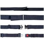 車いす用ベルト(面ファスナー式) (クロ) カワムラサイクル