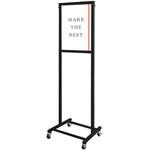 ブラックスマートメッセージスタンド A3両面 キャスターセット 常磐精工