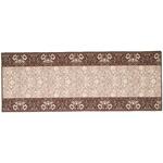 廊下敷き タフトプリント エレガンス ブラウン 萩原