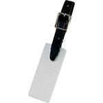 バッグタッグ バンド付き無地 銀パール 光