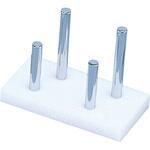 メニュー立て 四本柱 シルバー 光