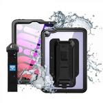IP68 Waterproof Case with Hand Strap for iPad mini ( 6th ) [ Black ] ARMOR-X