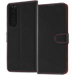 RT-RXP5M3ELC3/BR Xperia 5 III 手帳 マグネット スリープ/ブラック/レッド レイ・アウト