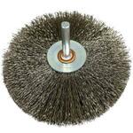 ホイール型軸付ブラシ ステンレス 高島産業