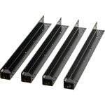 ツールワゴン ラビットワゴン支柱セット H600用 ブラック TRUSCO