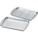 クッキングトレー 2枚セット(アミ1枚付) ヒロショウ