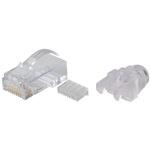 Cat.5e RJ45モジュラープラグ(ブーツ付) 日本製線