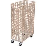 ラフニット ランドリーバスケット キャスター40L スリム ベージュ BRID