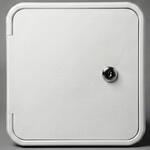 ツバ付ガスハッチ(キー付き) カーク産業