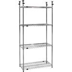 ステンレス製メッシュテンションラック 高さ1970～2470mm TRUSCO