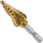 ”ナイスマイティスパイラルステップドリル”(3枚刃・六角軸) TRUSCO