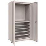 M3型ユニット保管庫(パンチングパネル・引出スライド棚付、高さ1800mm) TRUSCO