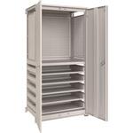 M3型ユニット保管庫(パンチングパネル・引出スライド棚付、高さ1800mm)連結型 TRUSCO