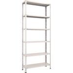 軽量ボルト式棚 開放型 100kgタイプ 高さ1500mm 単体型 TRUSCO