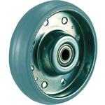 プレート式グレーゴムキャスター”ハイテンキャスター”(タイヤ痕レスタイプ) 交換車輪 TRUSCO