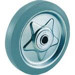 プレート式グレーゴムキャスター(タイヤ痕レスタイプ) 交換車輪 TRUSCO