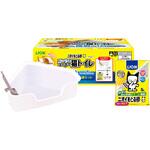 ニオイをとる砂 コンパクトコーナー猫トイレ頭数+1台応援セット ライオンペット