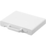 ハンドル付きスリム分別電池ケース タワー ホワイト 山崎実業